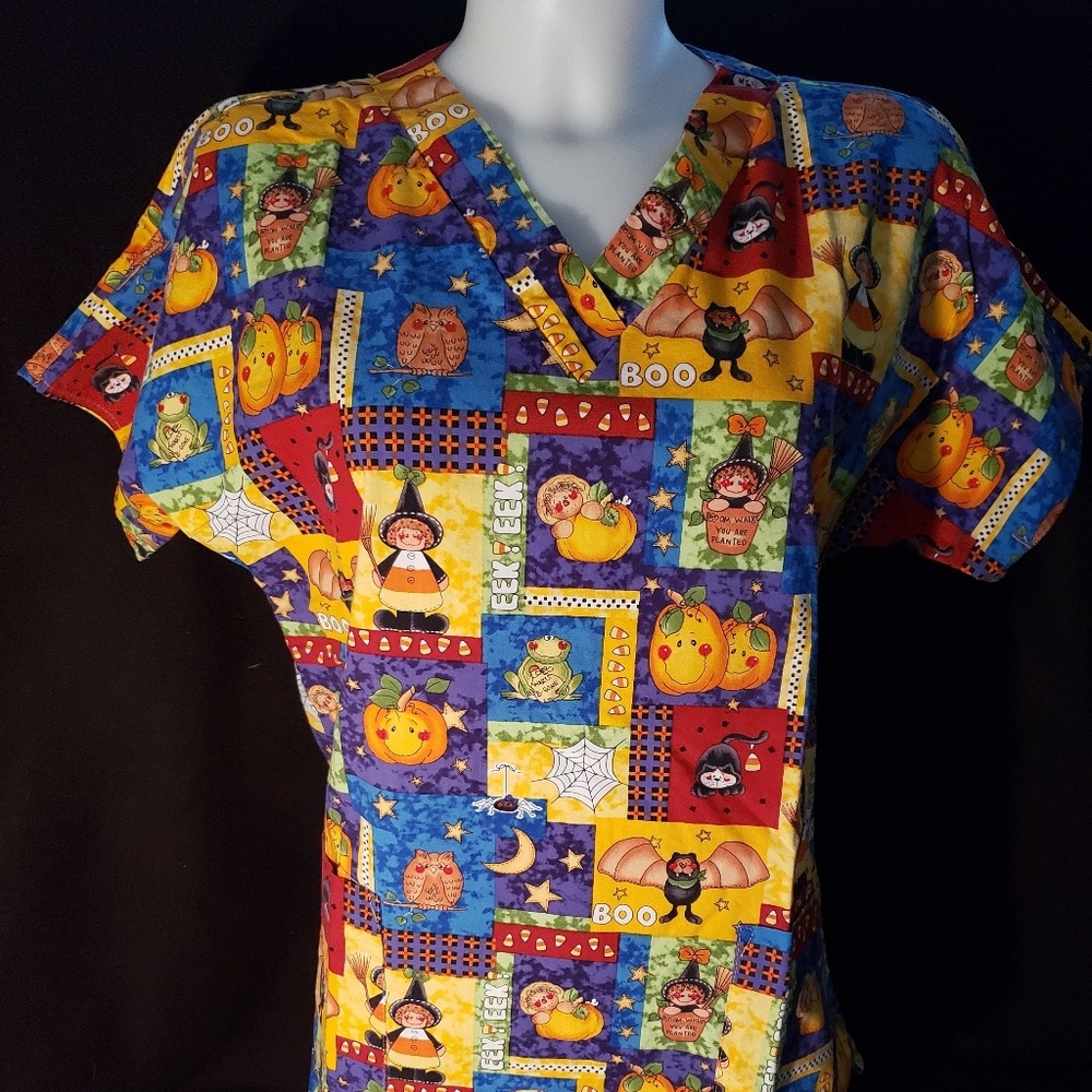 Scrub Top - Halloween